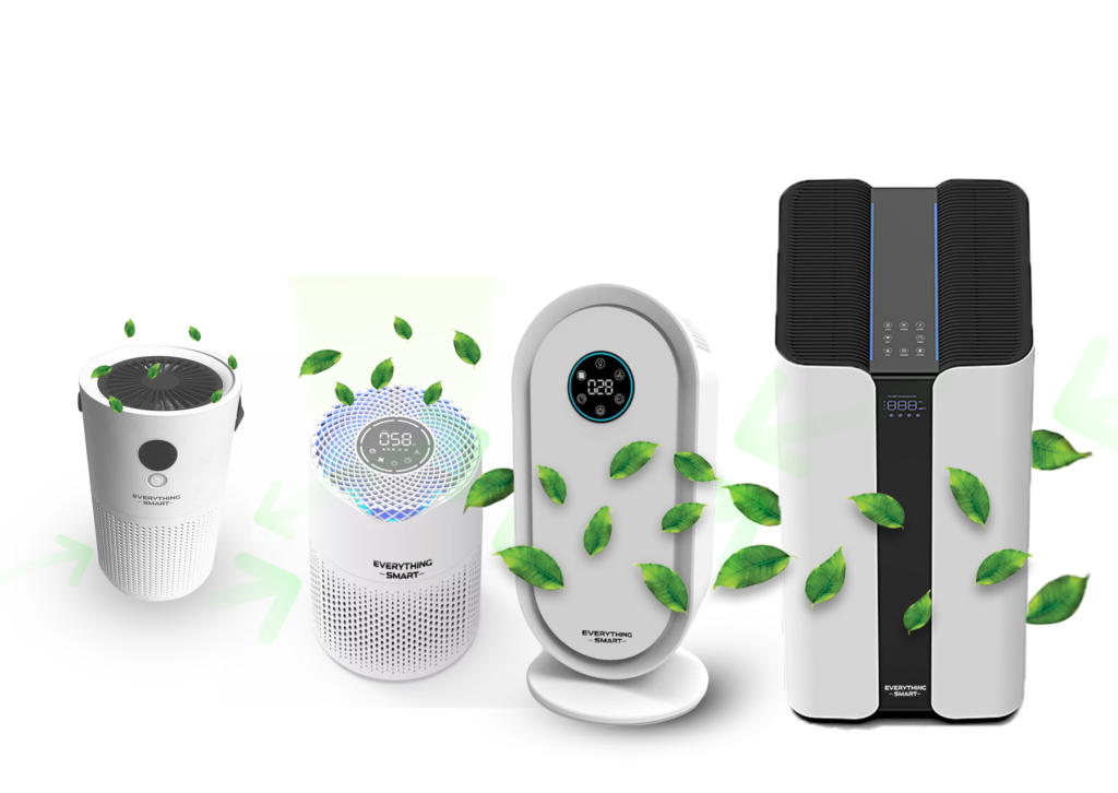 EST Smart Air Purifiers in various sizes